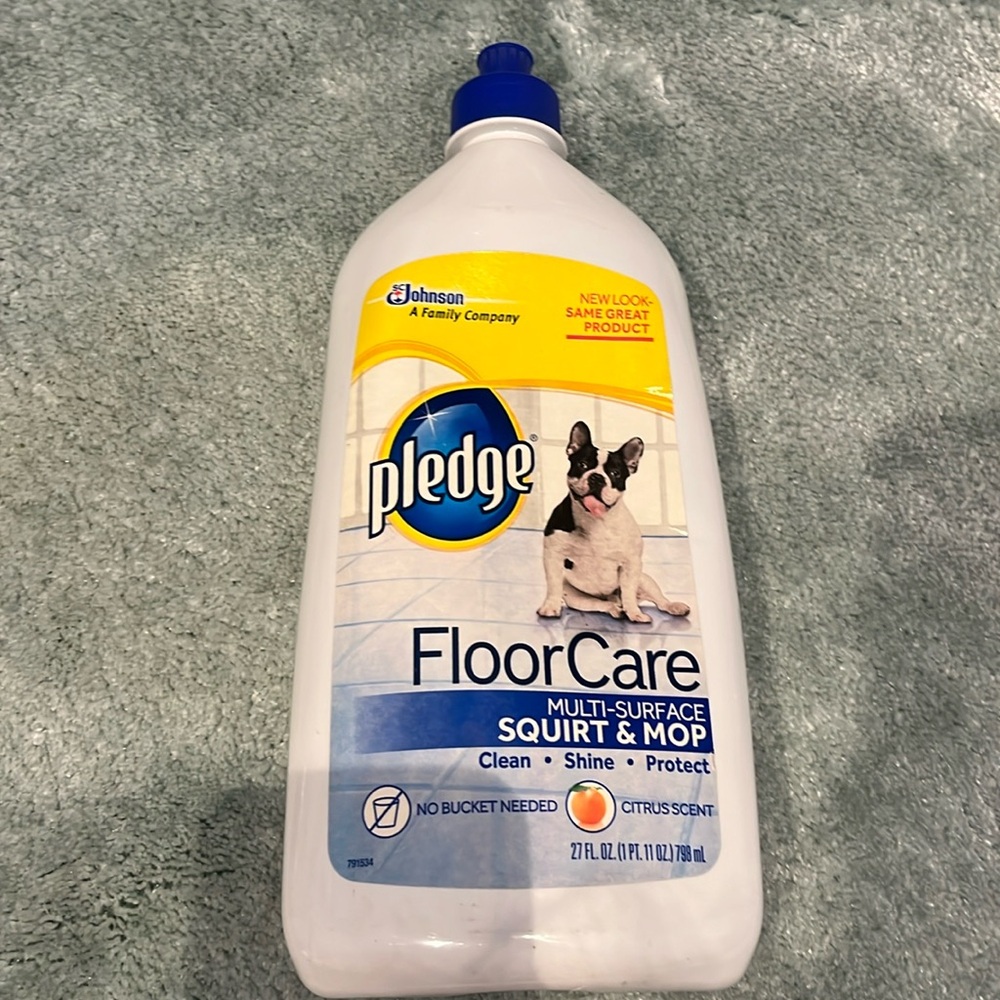 Pledge Floor Care Hardwood Cleaner Squirt & Mop Citrus Scent 27 fl oz